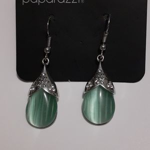 Spring Dew Green Moonstone earrings